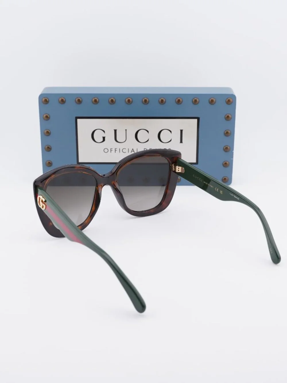 Gucci GG0860S 001 Square Sunglasses - Havana\Brown Gradient